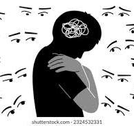 Mental health stigma illustration